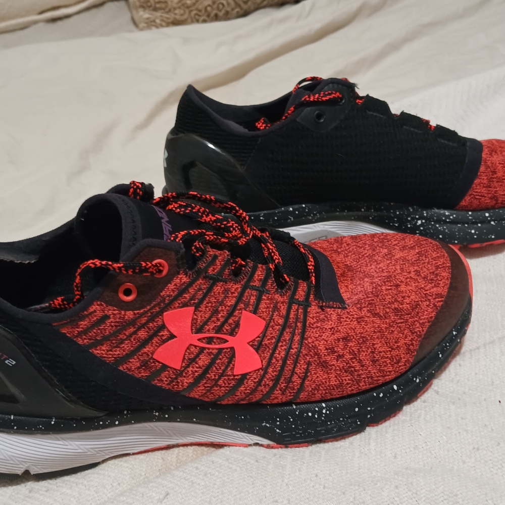 Under Armour Red and Black Athletic Shoes